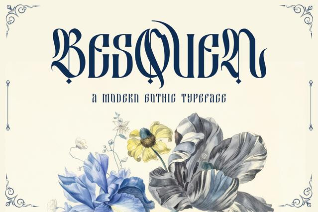 Besquen - Modern Blackletter Font