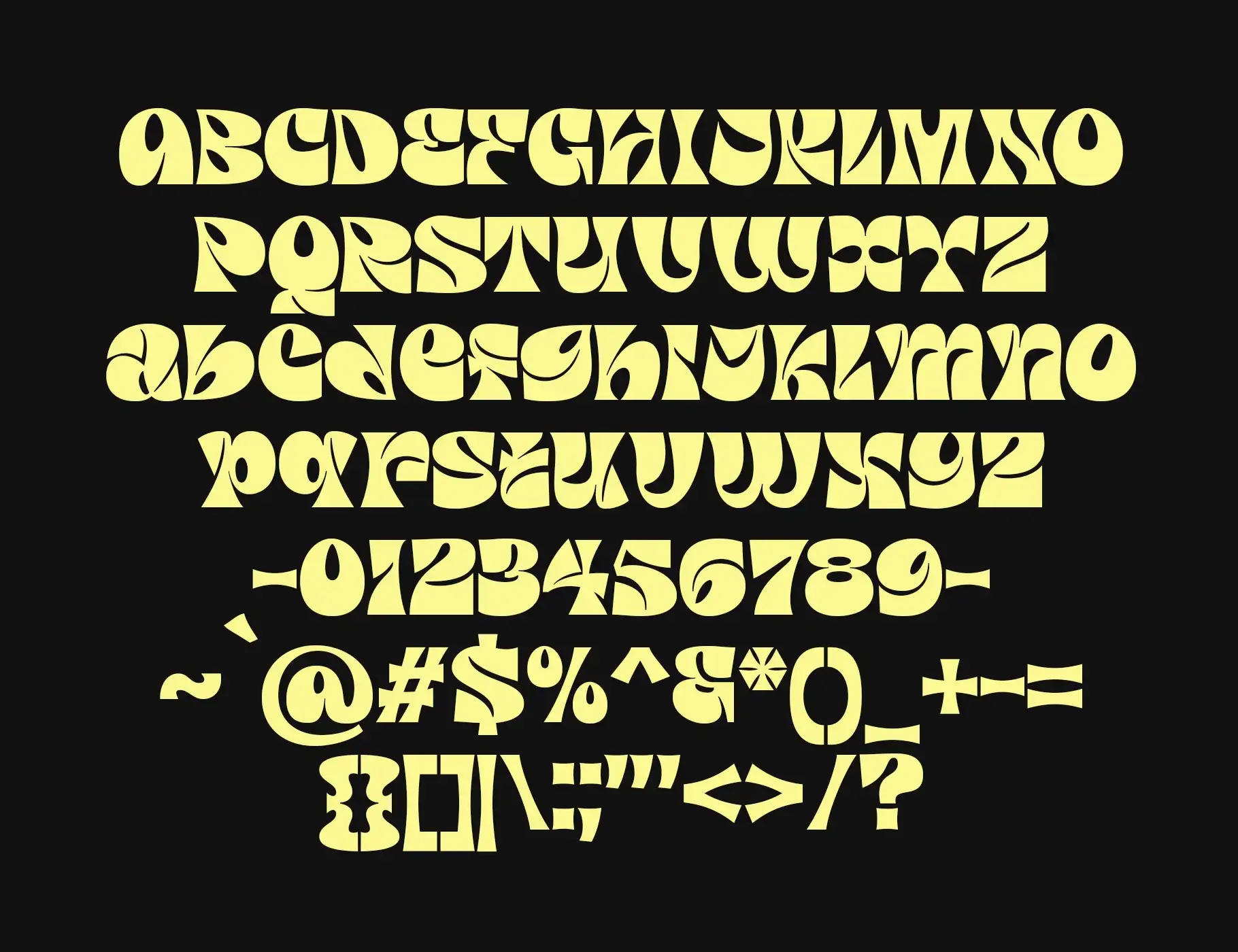 Pork Belly - Groovy Bubble Display Font