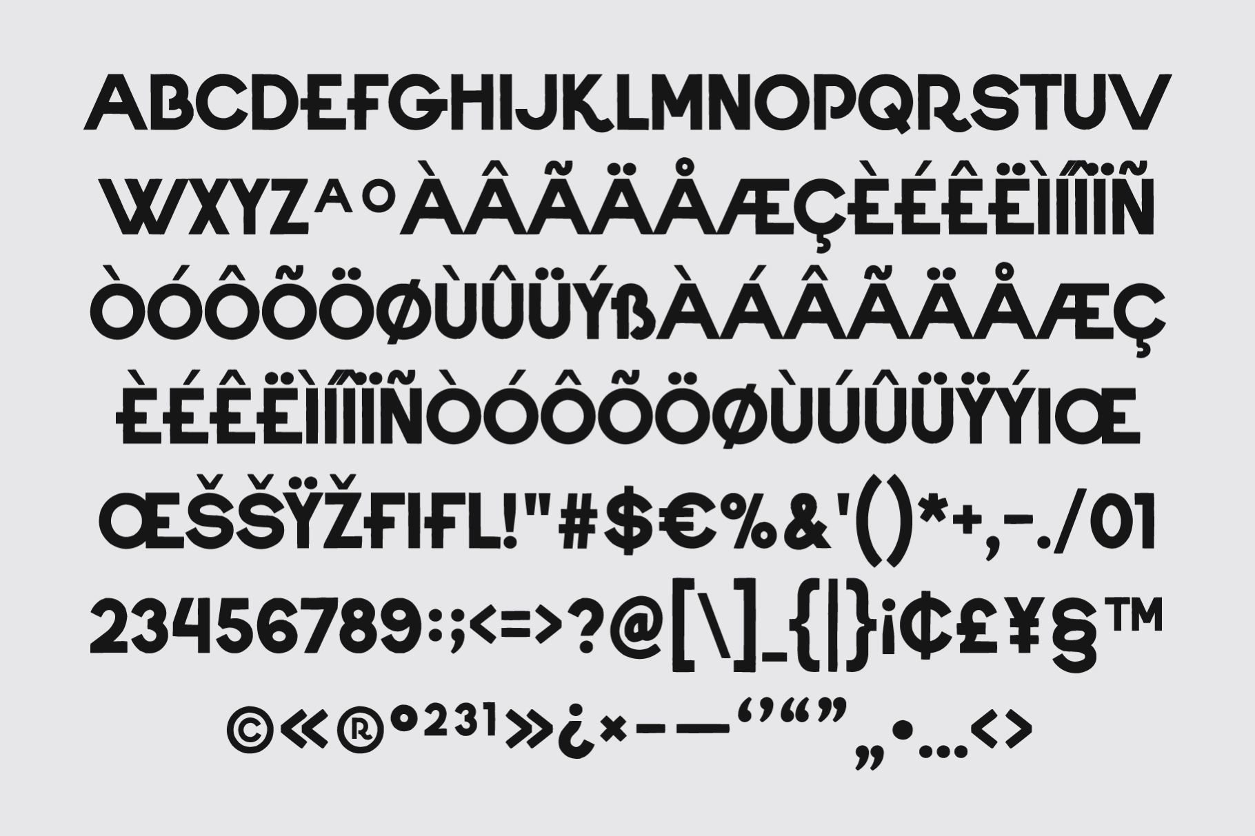 Albert Bloc - Bold All Caps Display Font