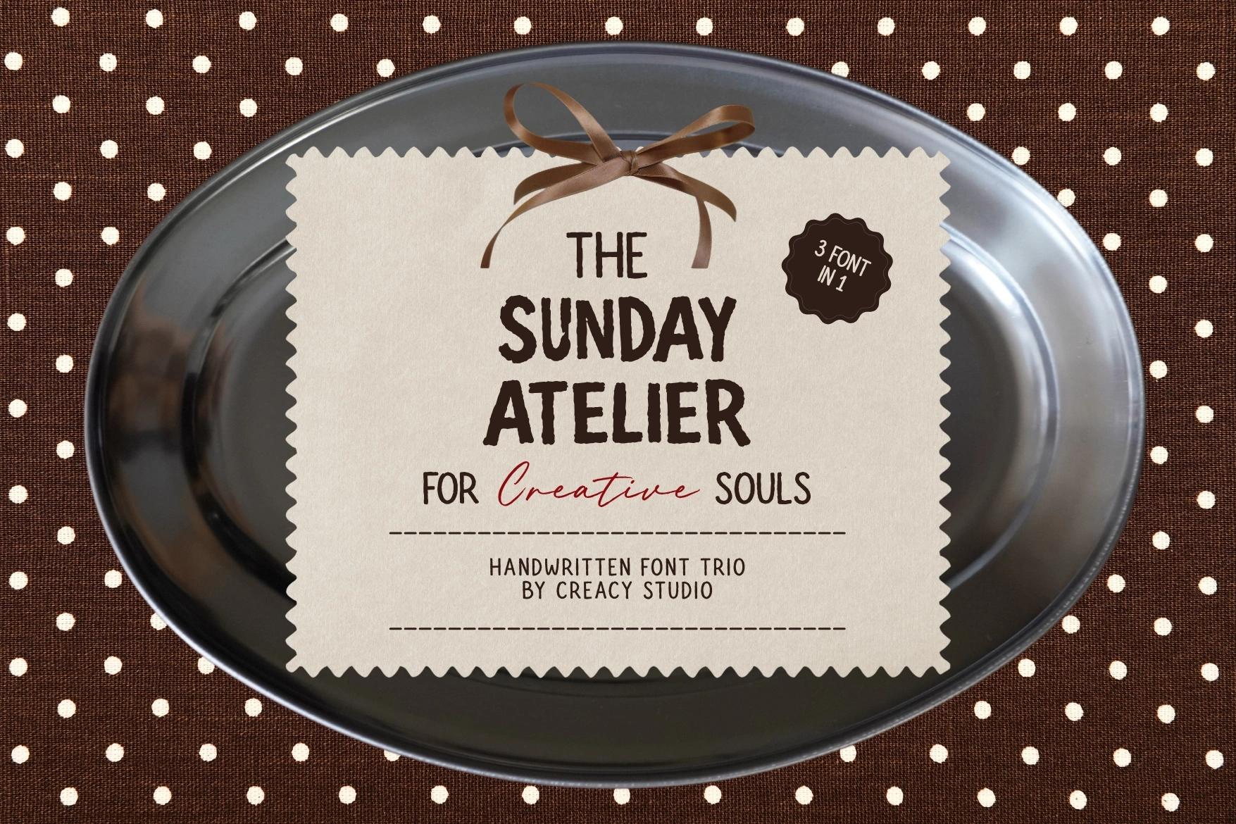 The Sunday Atelier - Handwritten Font Trio