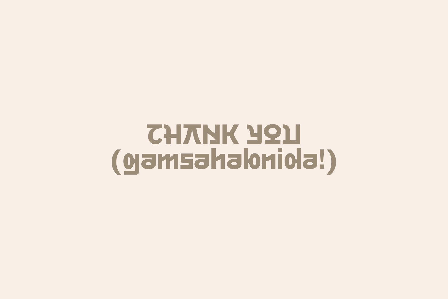 Korean Strawberry Milk - Hangul-Inspired Y2K Font