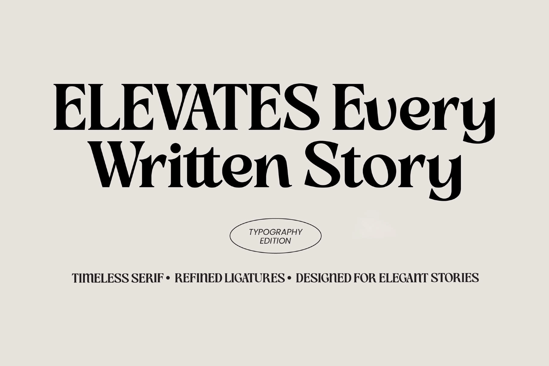 Slow Bar Stories - Retro Display Serif Font