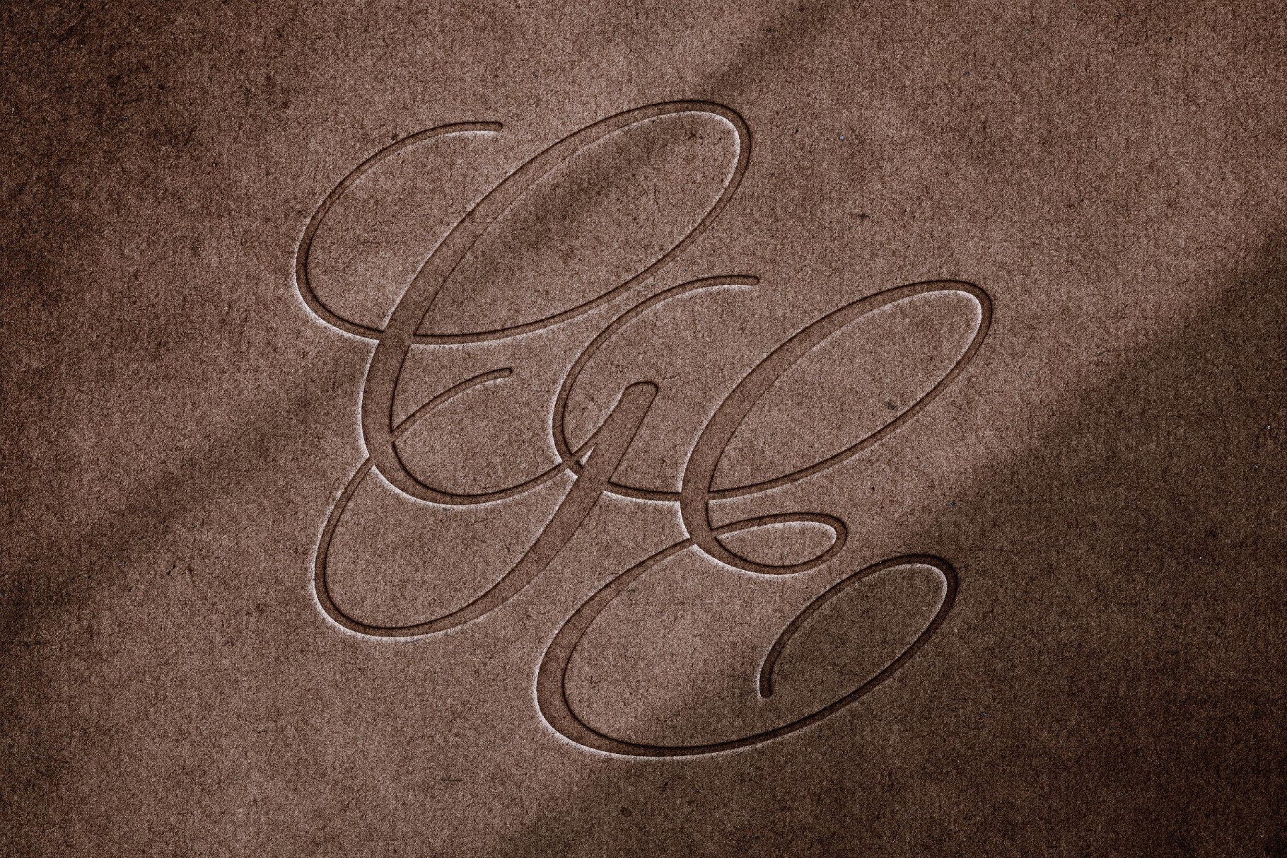 Embossed Paper Press Text Effect