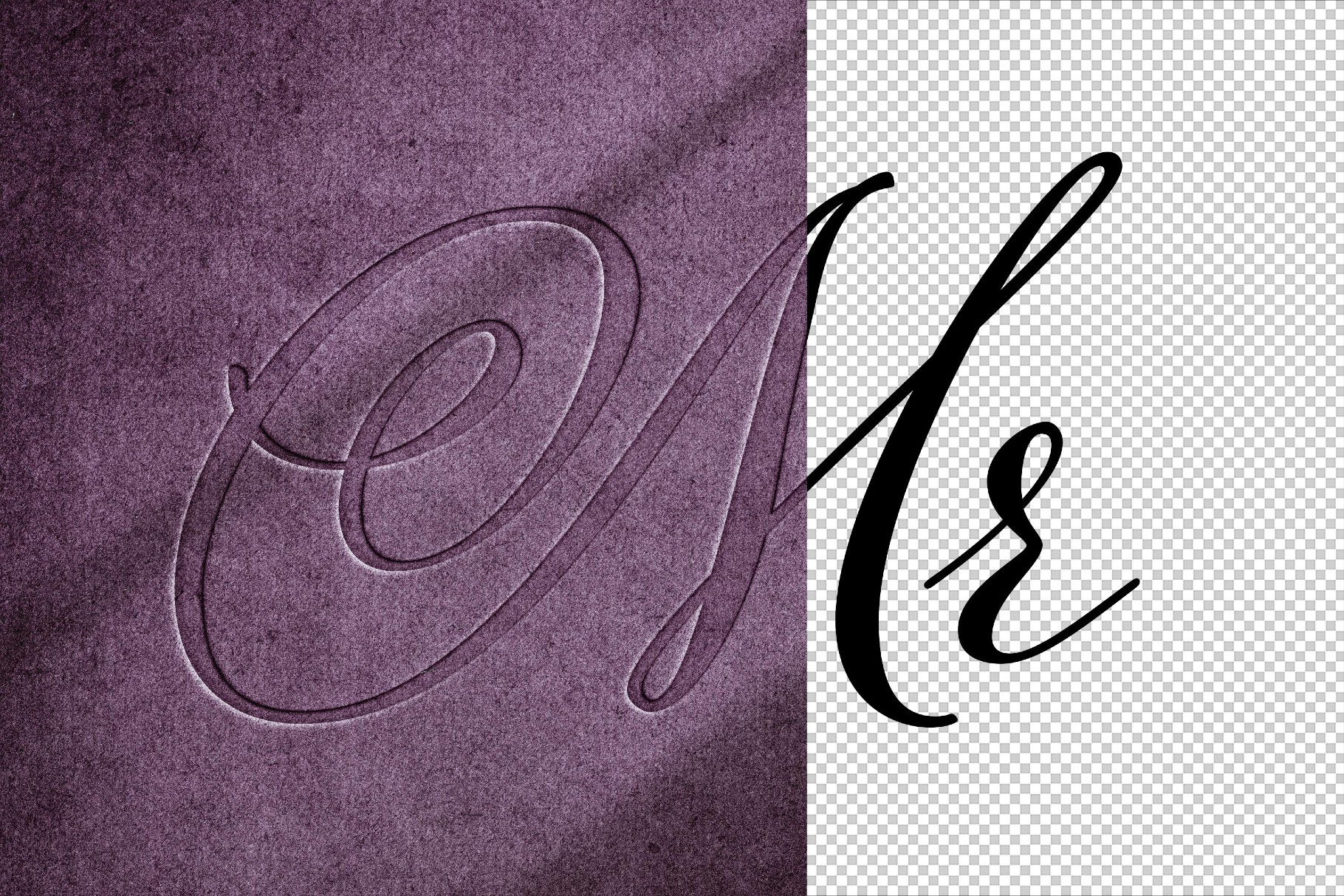 Embossed Paper Press Text Effect