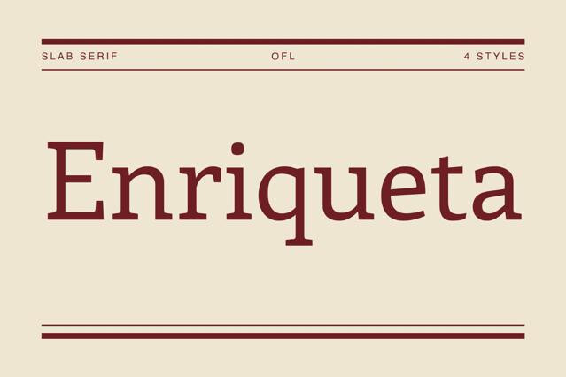 Enriqueta - Free Old-Style Serif