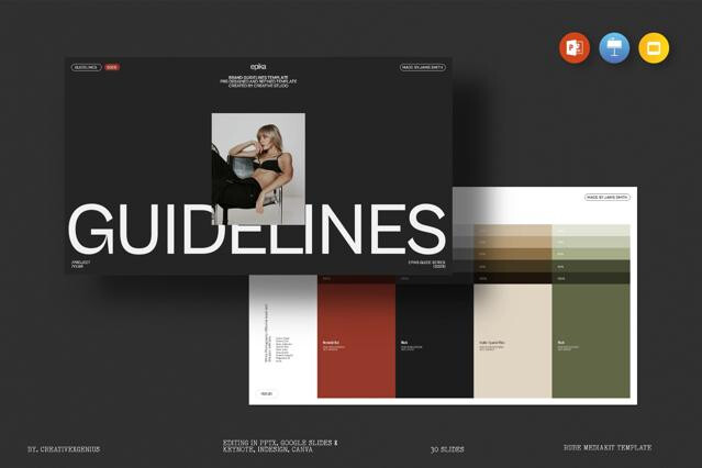 Minimal Brand Identity & Guidelines Presentation
