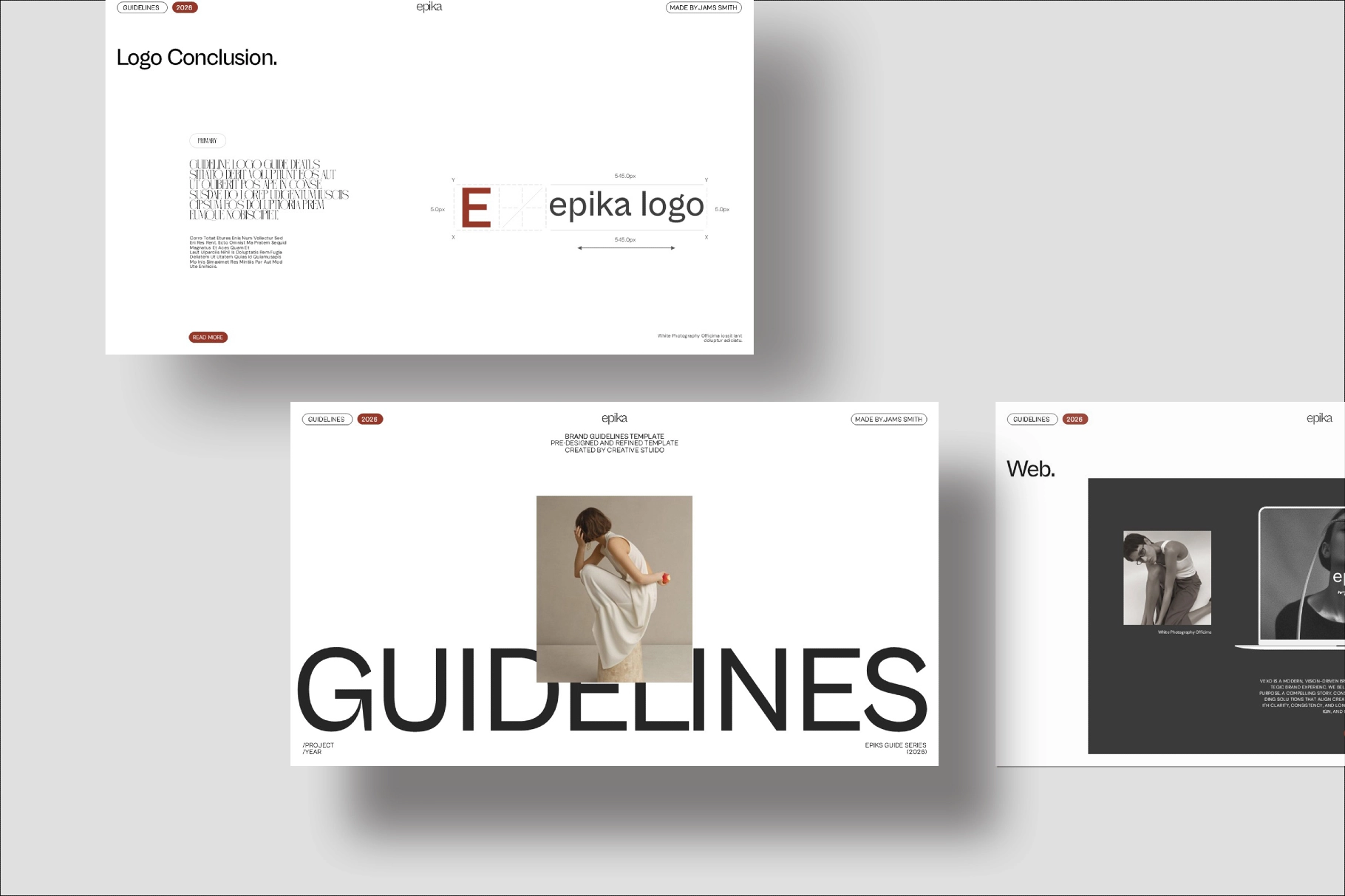 Minimal Brand Identity & Guidelines Presentation