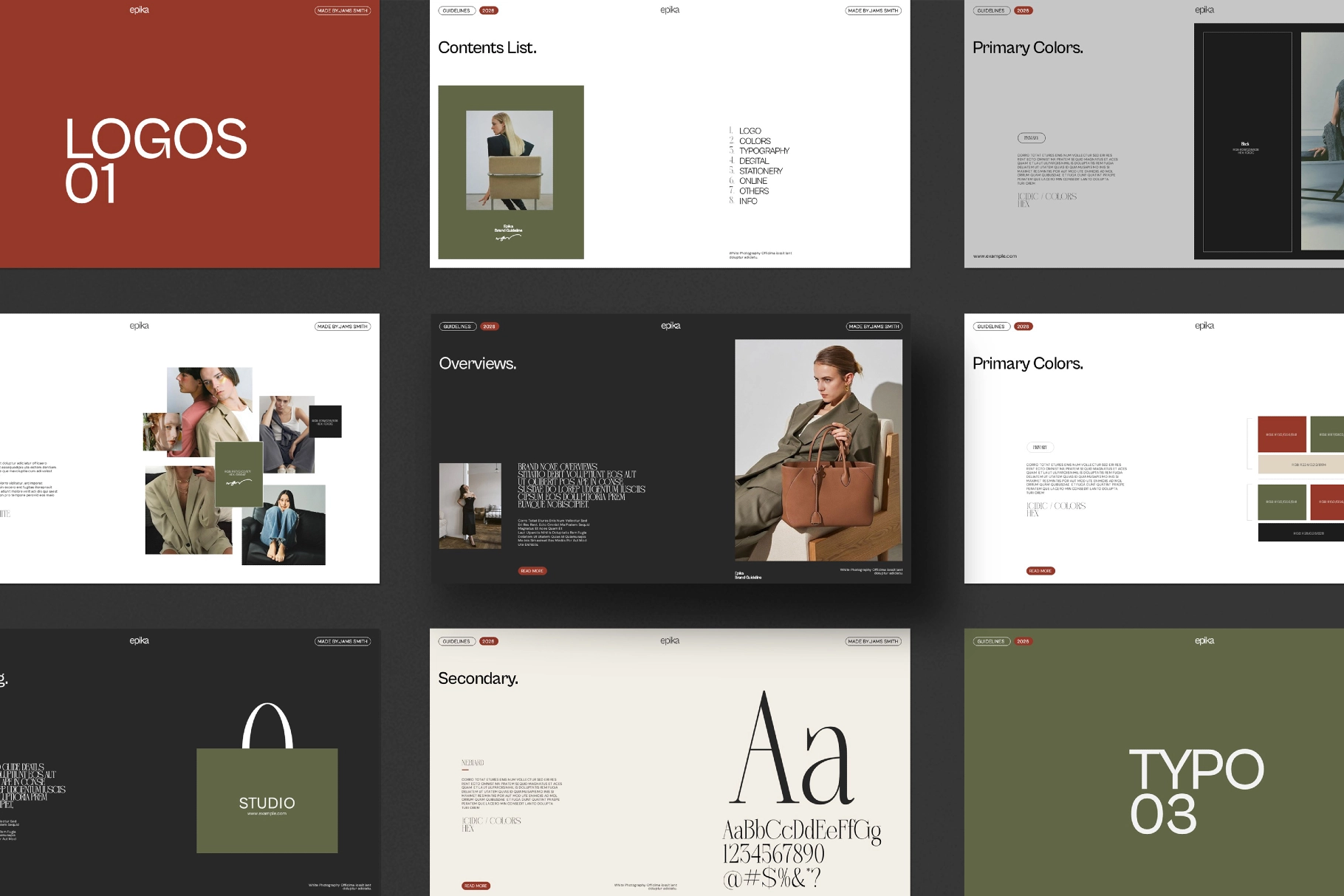 Minimal Brand Identity & Guidelines Presentation
