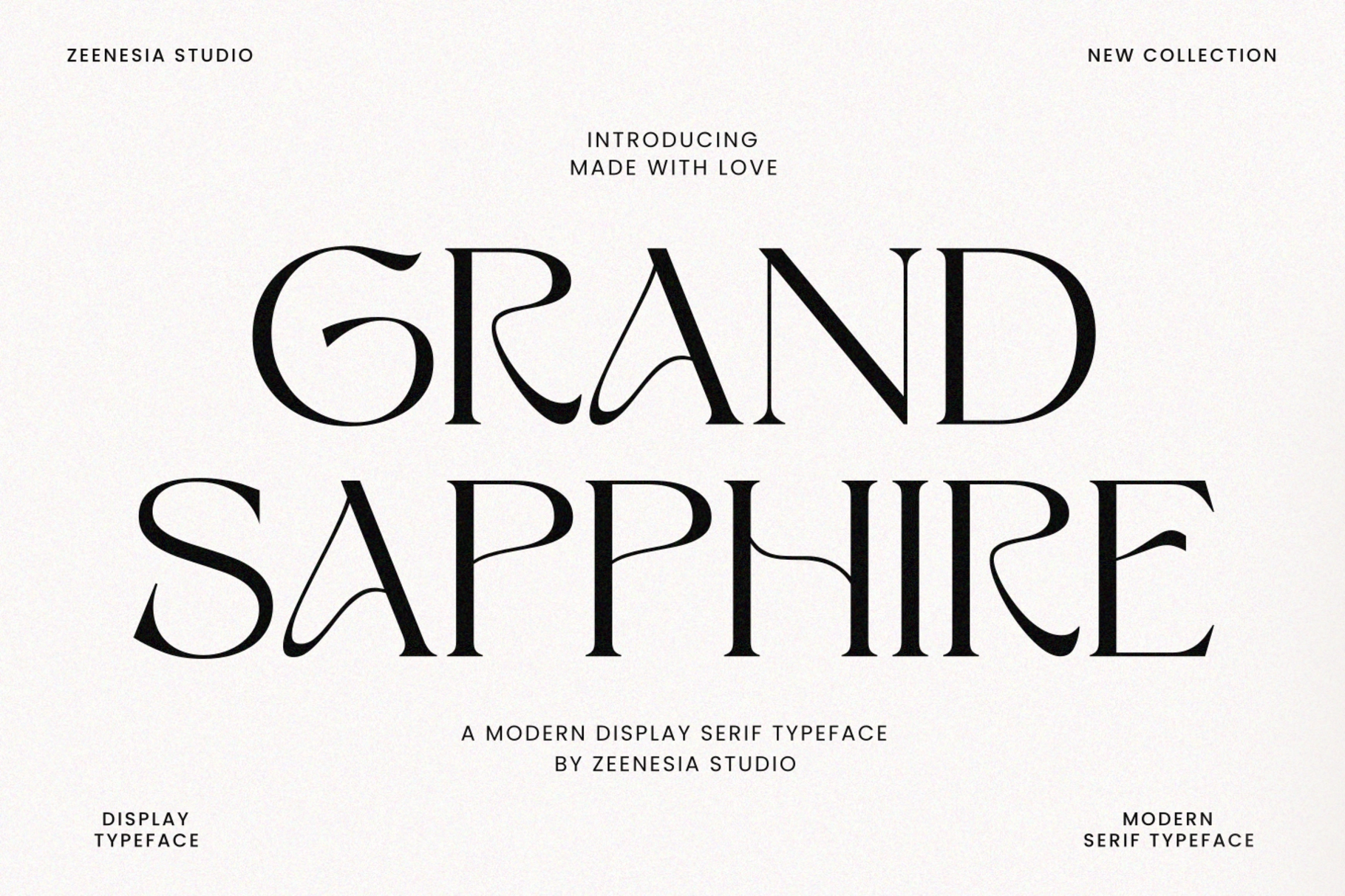 Grand Sapphire — Elegant Display Serif Font