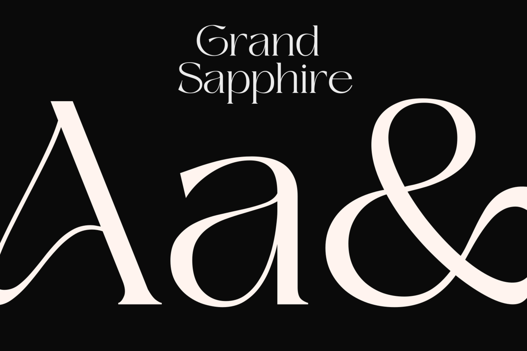 Grand Sapphire — Elegant Display Serif Font