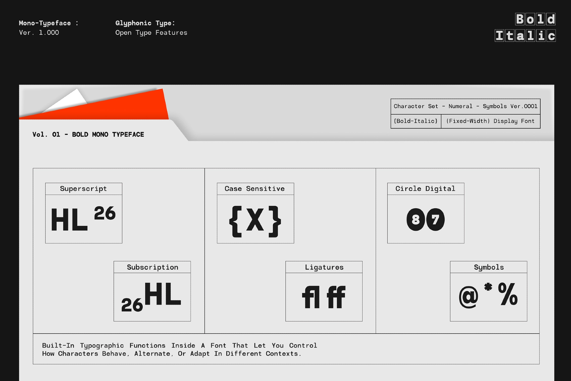GC Monoglitch — Bold Tech Monospace Font