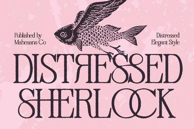 Distressed Sherlock — Vintage Editorial Serif Font