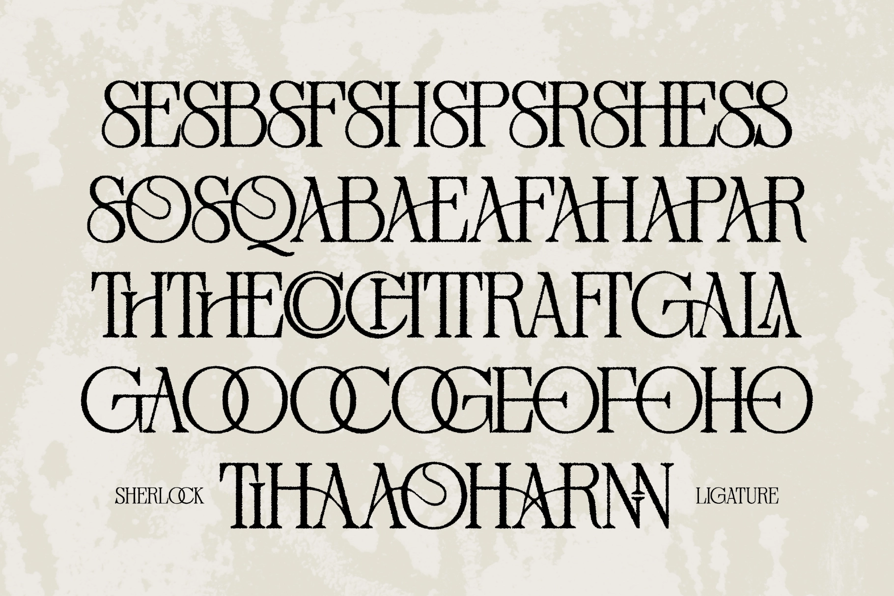 Distressed Sherlock — Vintage Editorial Serif Font