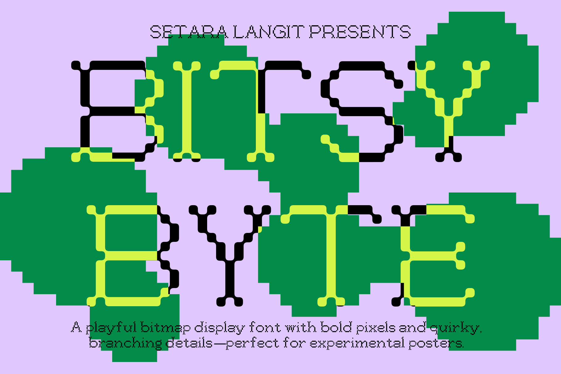 Bitsy Byte – Pixel Inspired Display Font