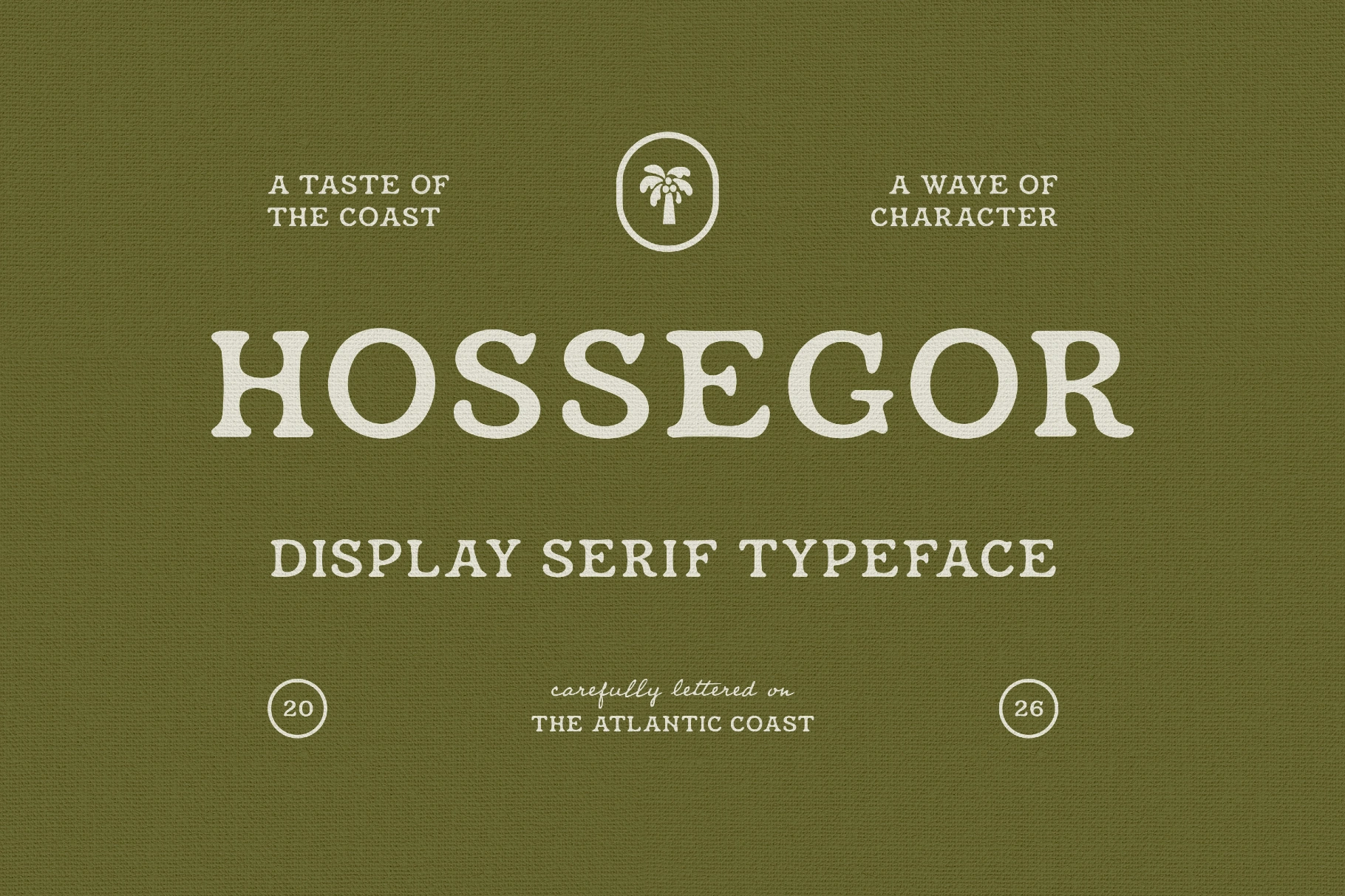 Hossegor - Retro Surf Serif Display