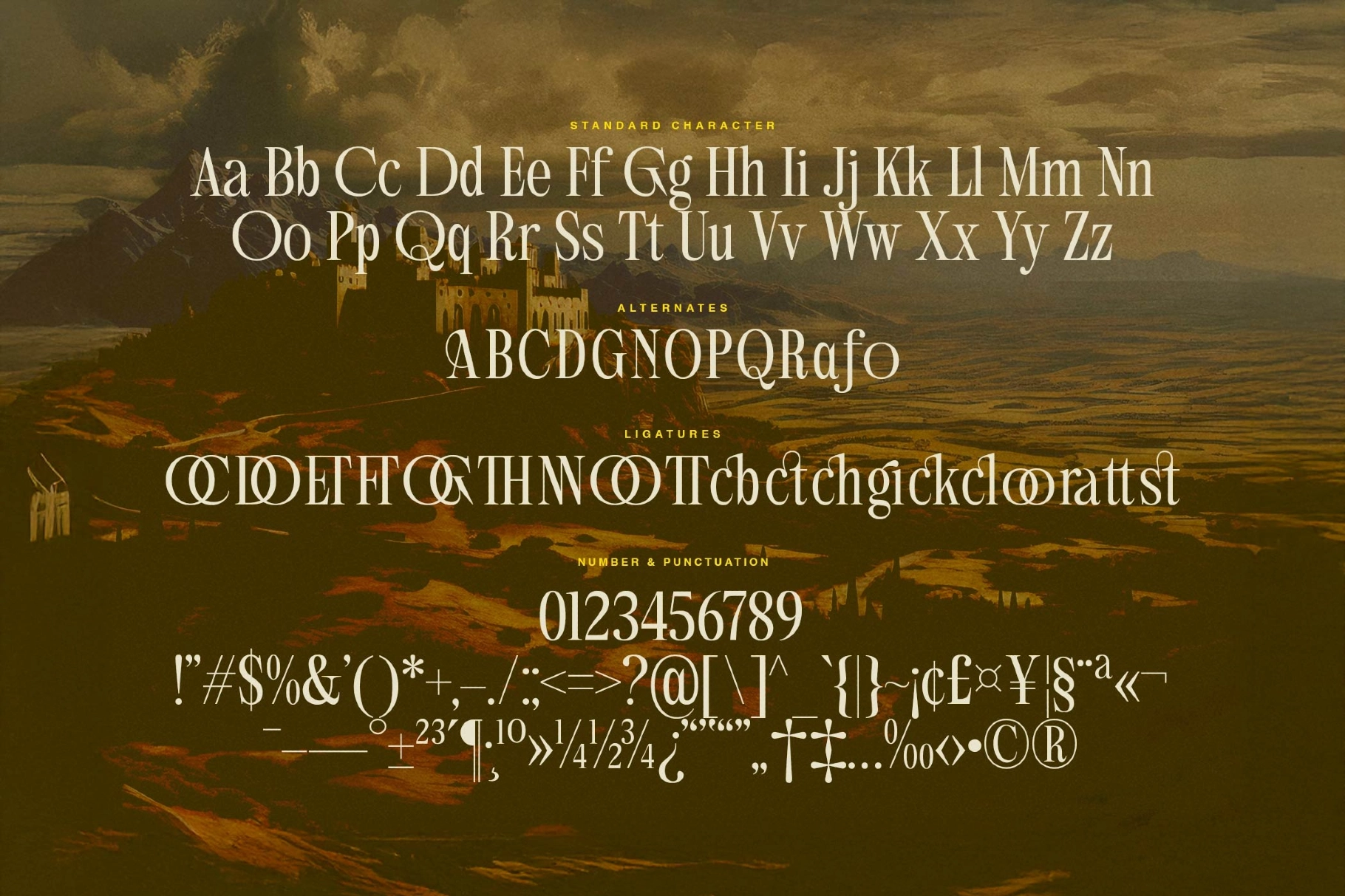 Aglio Picasso - Vintage Serif Display Font