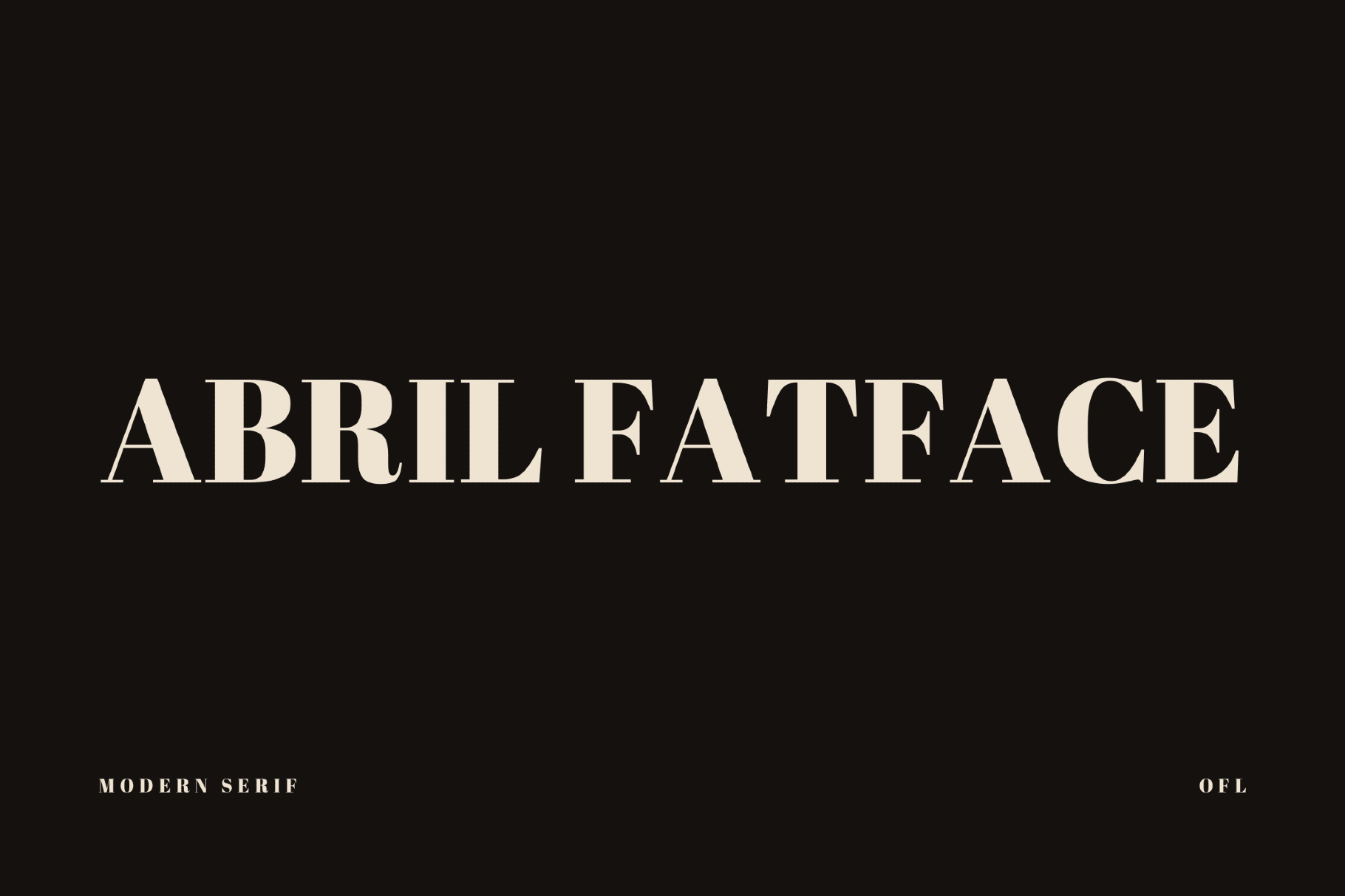 Abril Fatface - Free Font