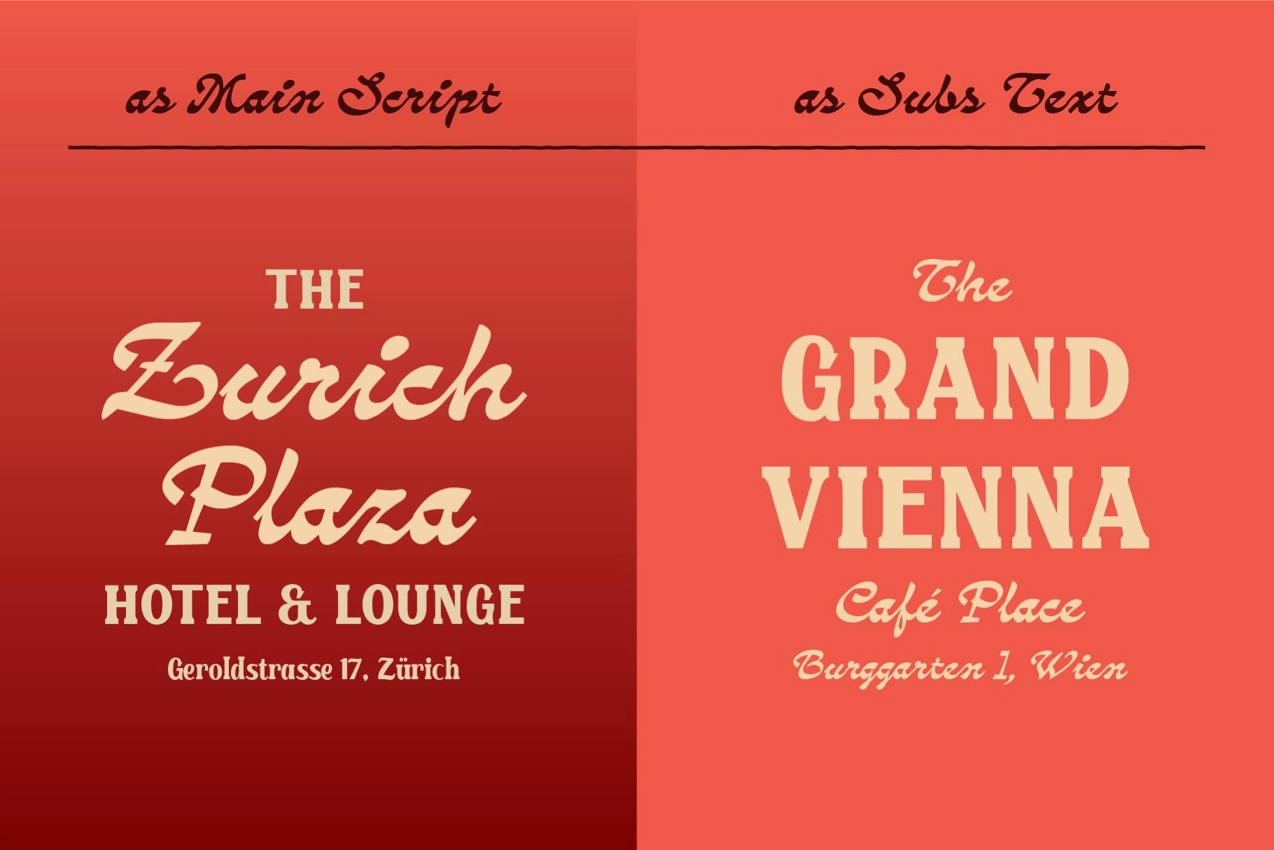 Zurich Plaza - Vintage Script Font