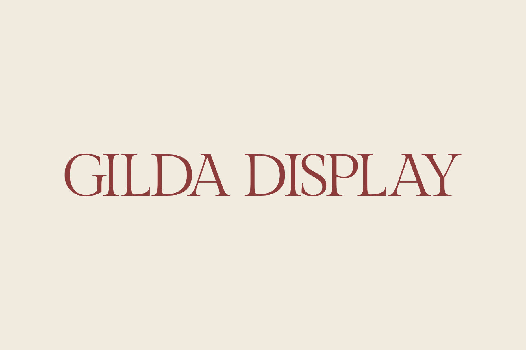 Gilda Display | Free Serif Font