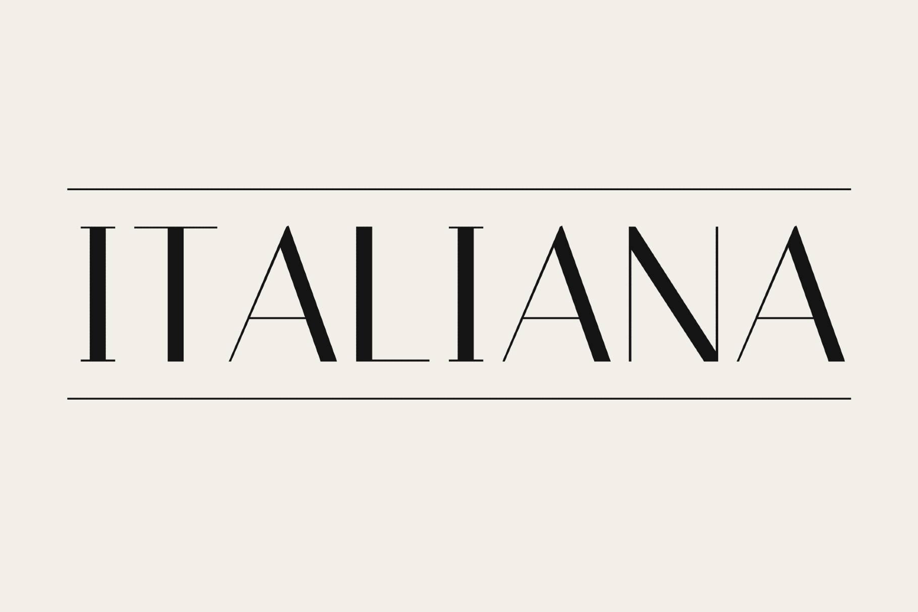 Italiana - Free Fashion Font