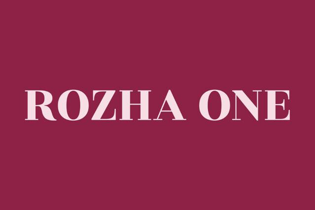 Rozha One - Free Display Serif Font