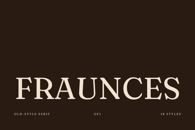Fraunces - Free Display Font Family