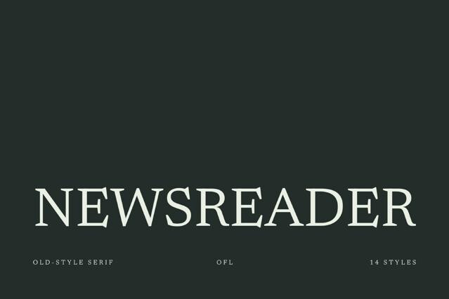 Newsreader - Free Font Family