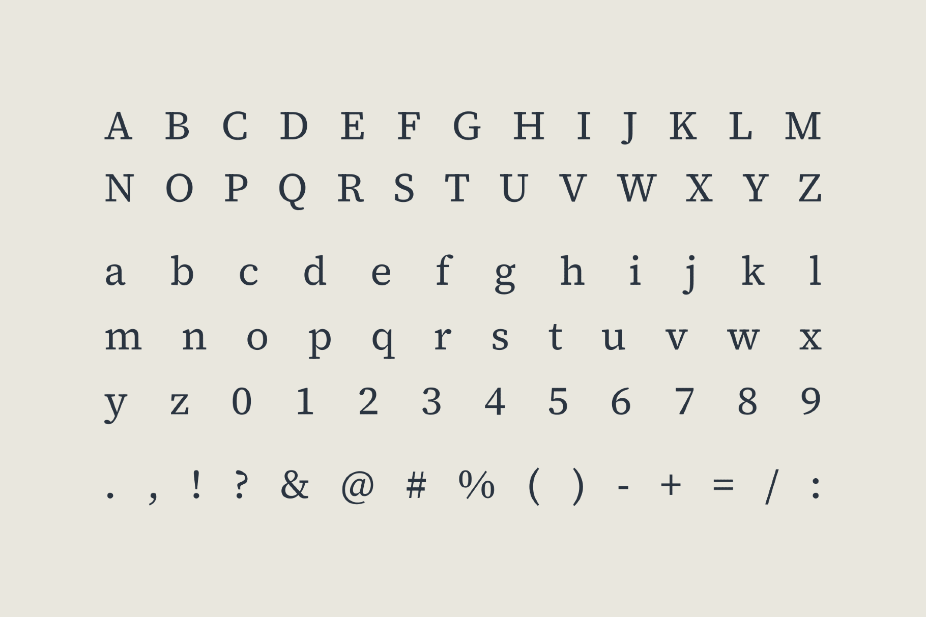 Source Serif 4 / Free Font Family