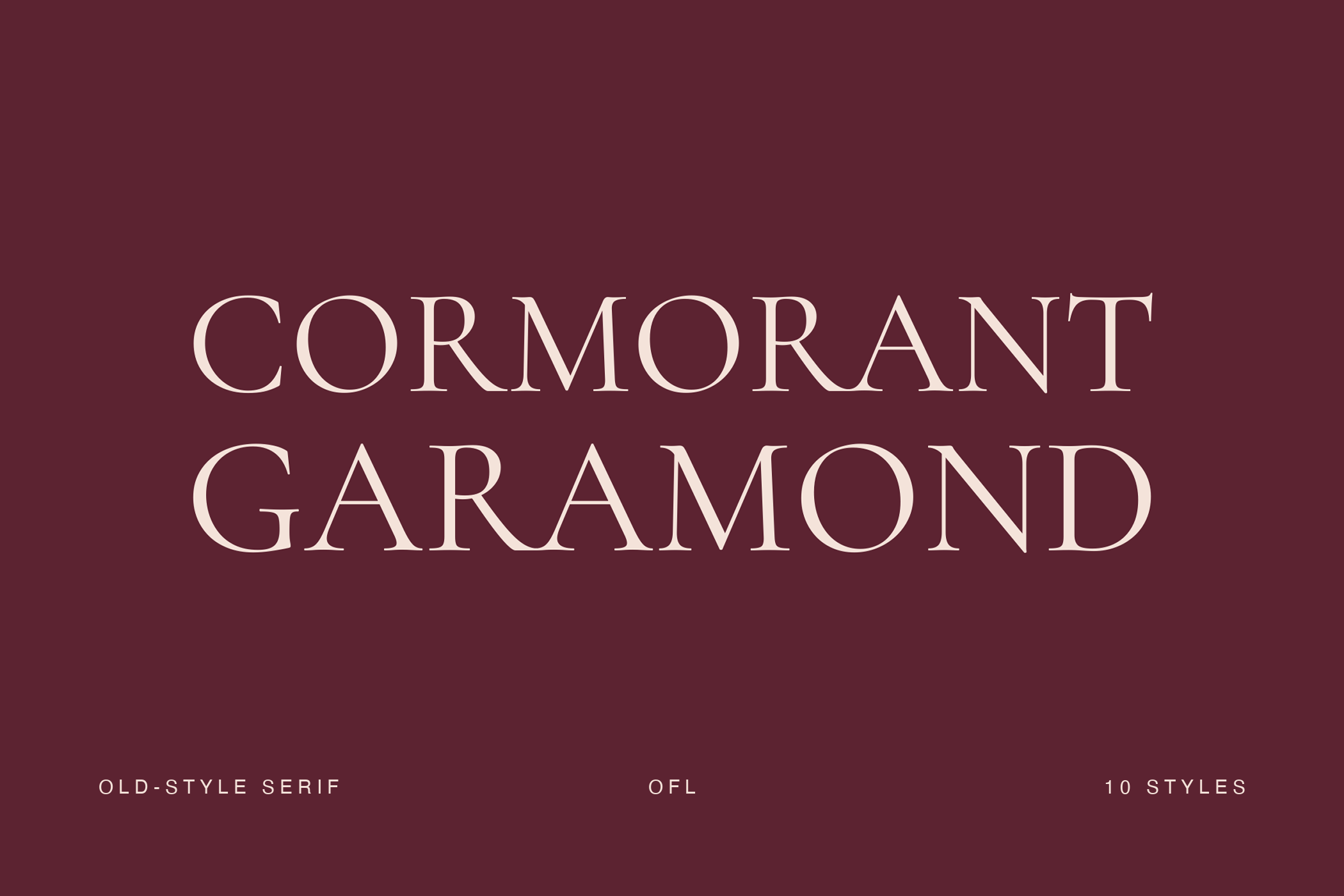 Cormorant Garamond - Free Old-Style Serif