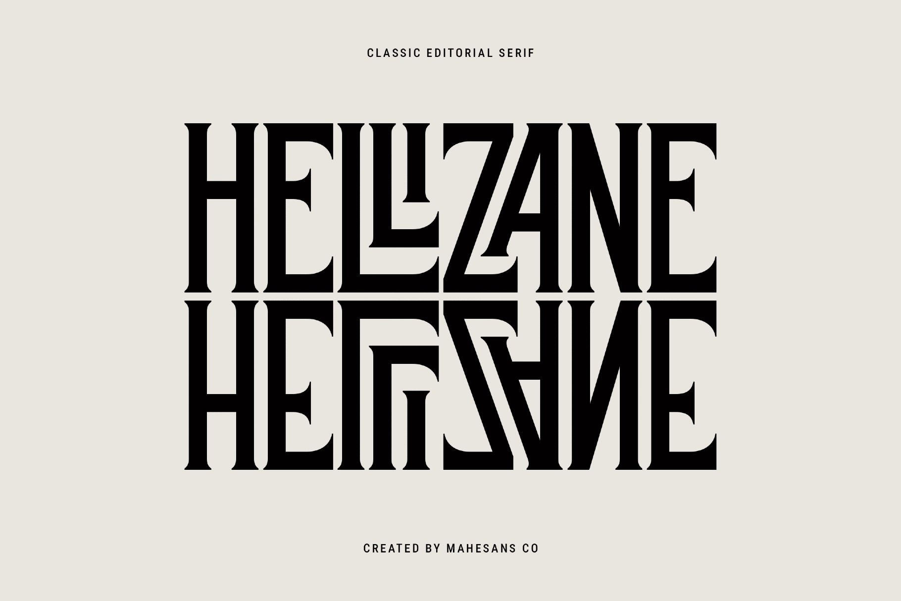 Elanche - Classic Editorial Serif Font