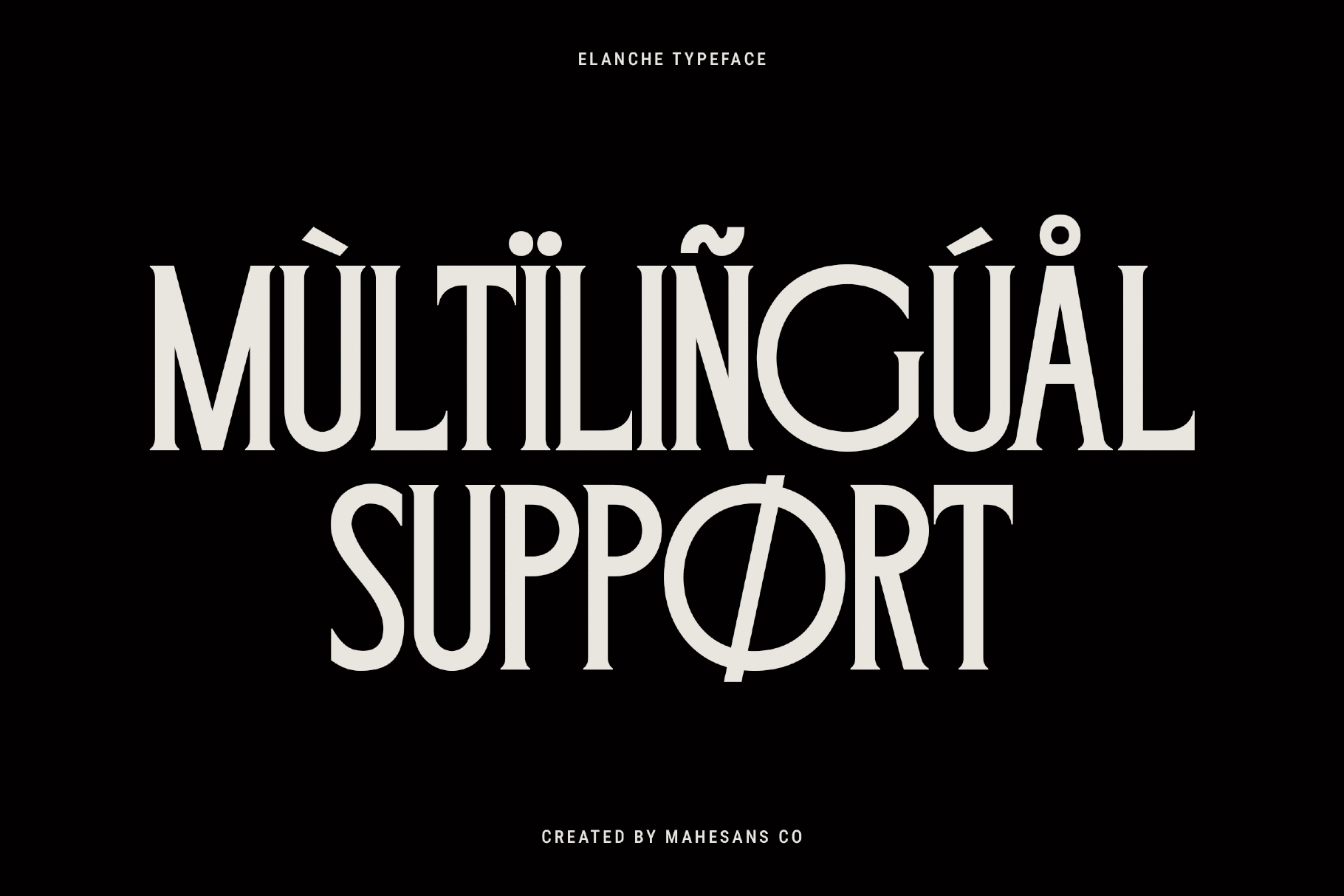 Elanche - Classic Editorial Serif Font
