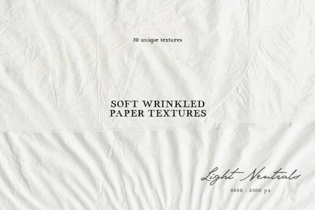 Soft Wrinkled Paper Textures: Light