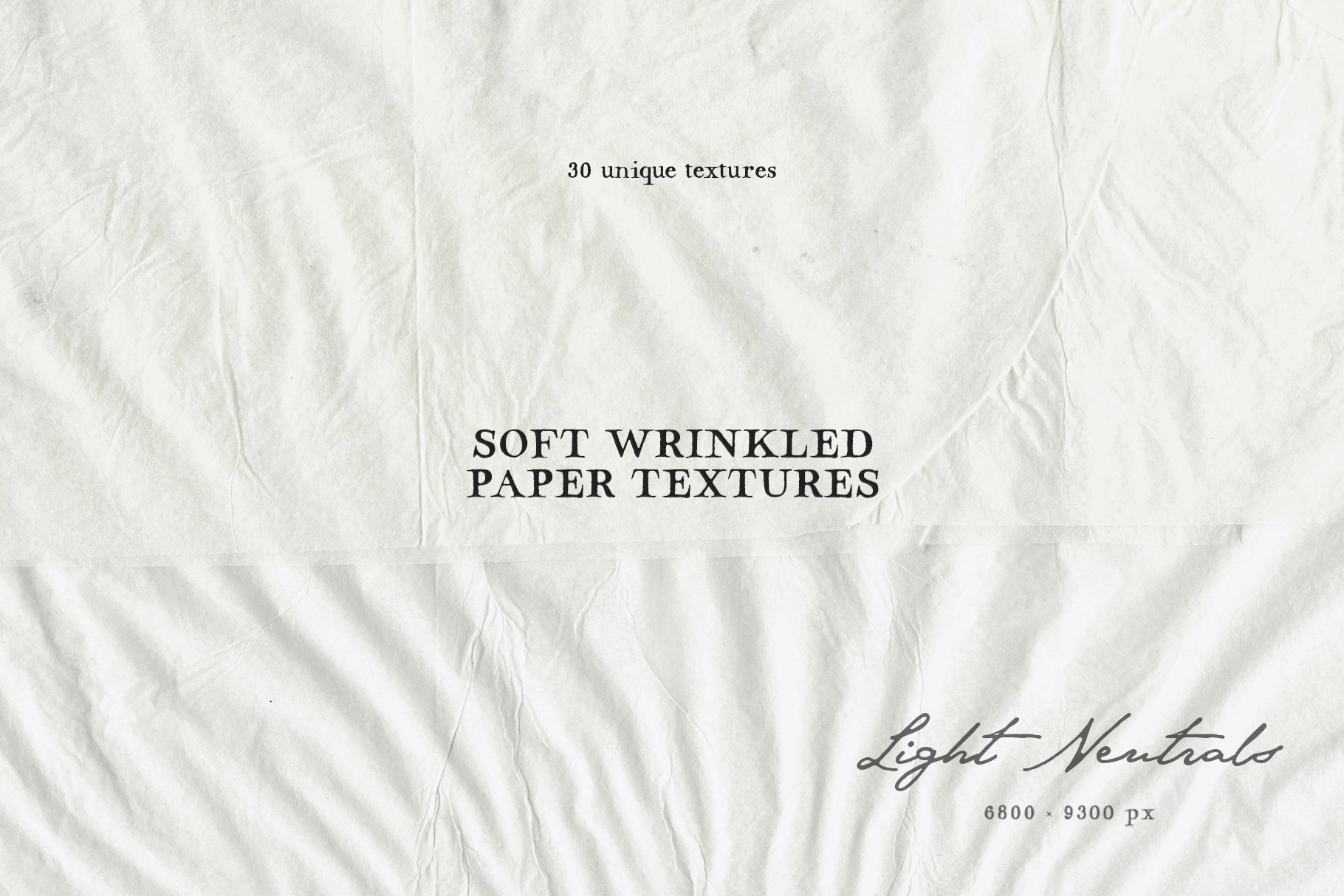 Soft Wrinkled Paper Textures: Light