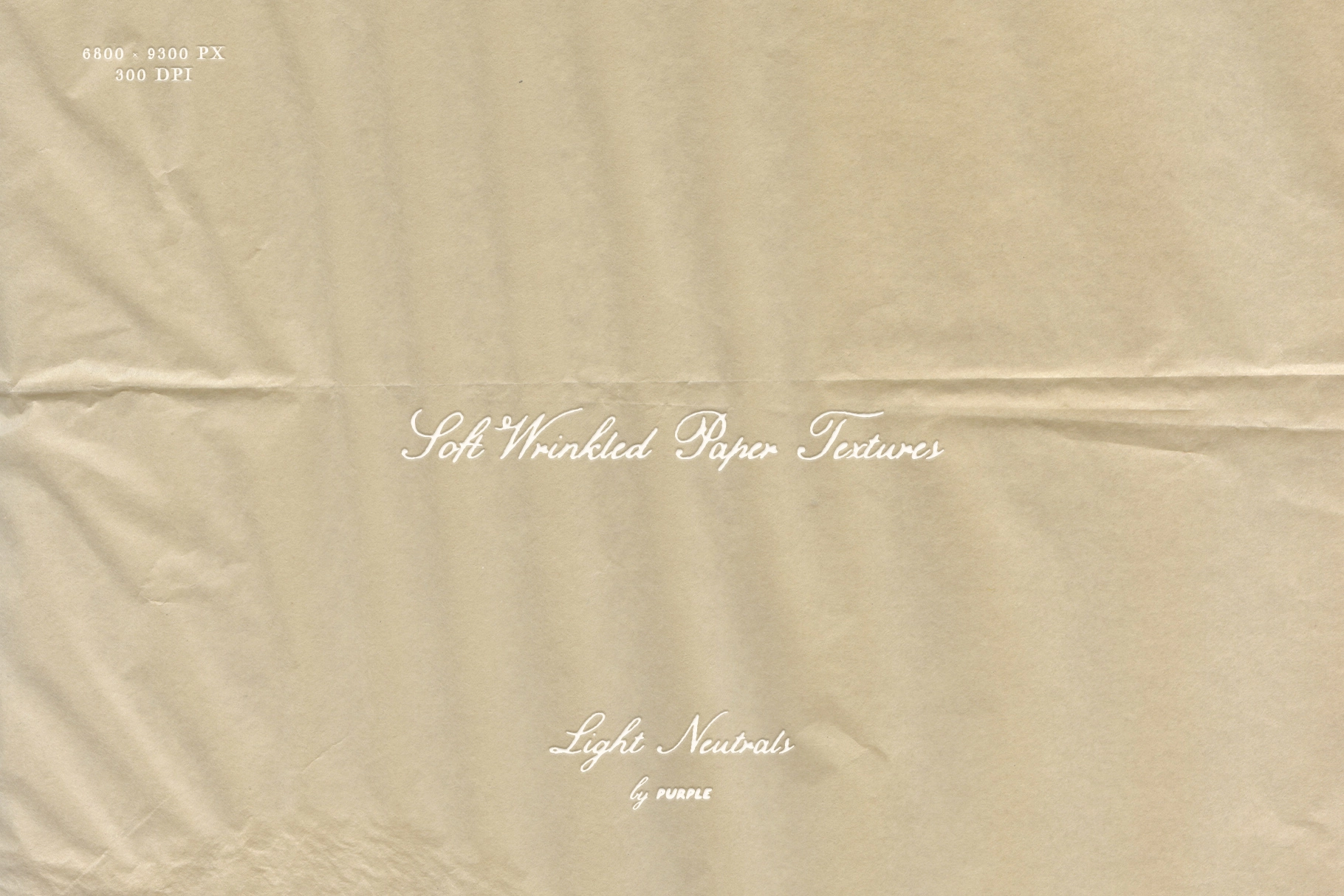 Soft Wrinkled Paper Textures: Light