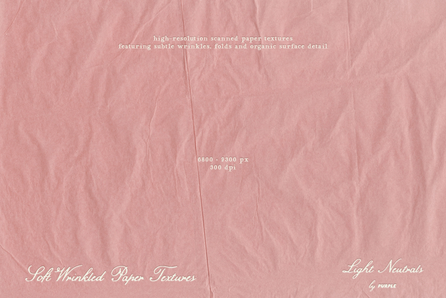 Soft Wrinkled Paper Textures: Light
