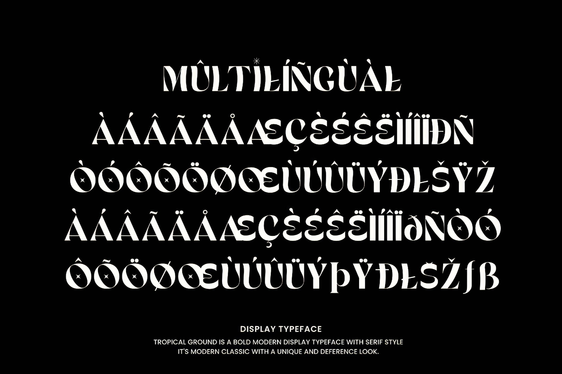 Tropic Ground - Bold Retro Serif Display Font