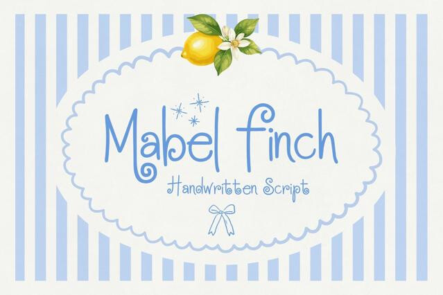 Mabel Finch - Playful Hand-Lettered Script Font