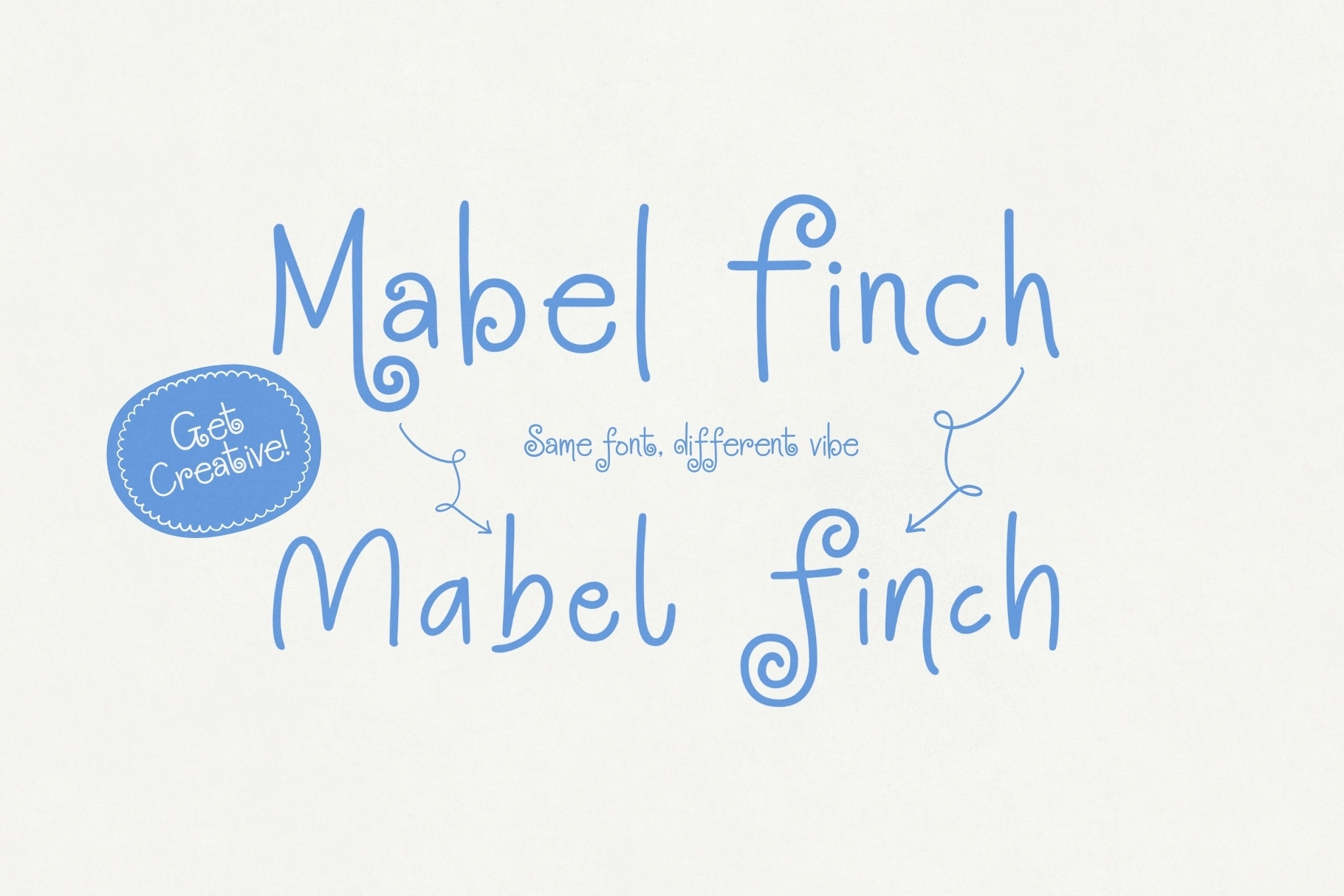 Mabel Finch - Playful Hand-Lettered Script Font