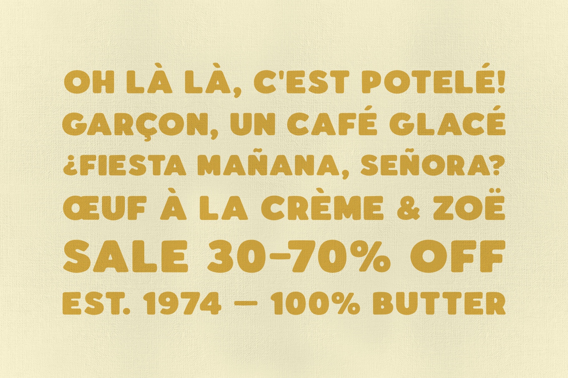 Potelé - Chubby Rounded Display Font