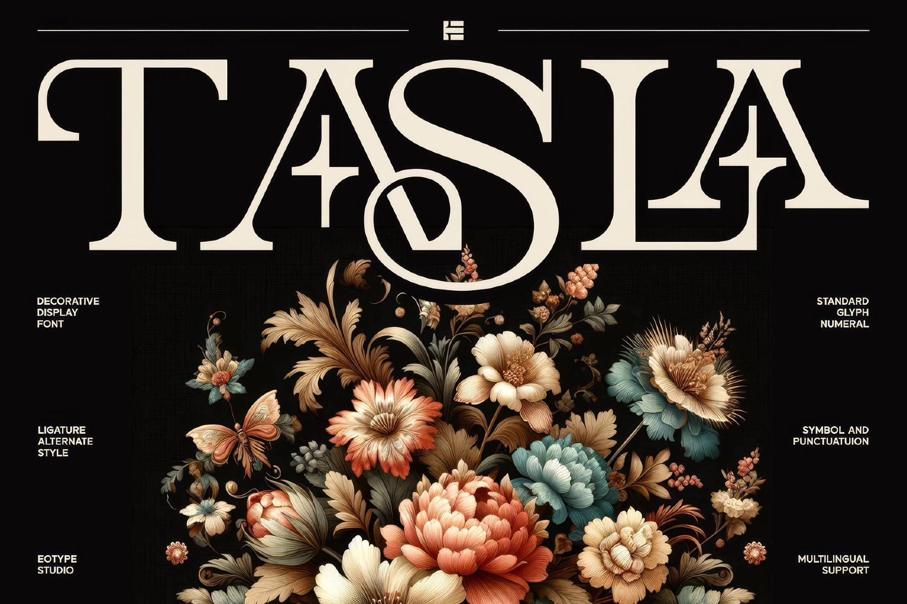 Tasla - Vintage Decorative Serif Font
