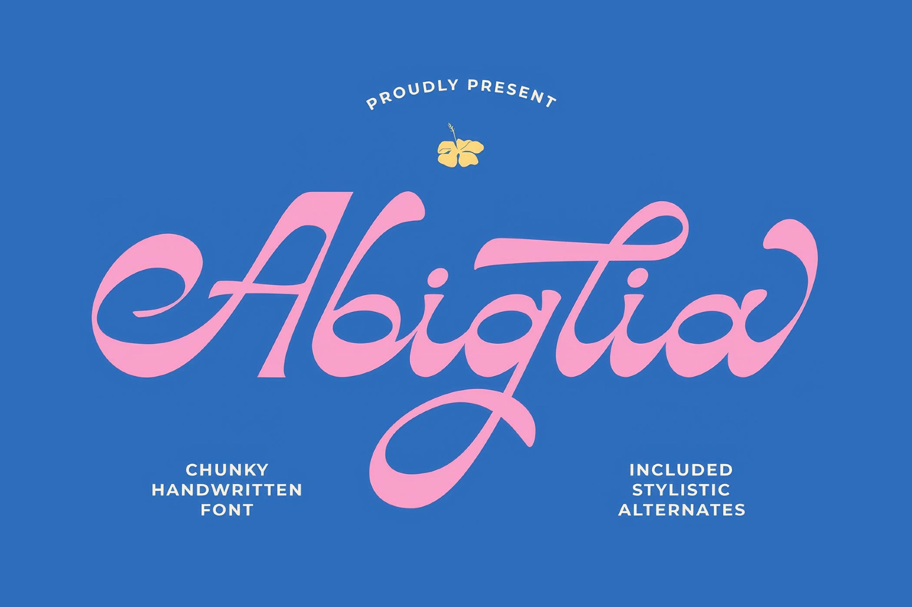 Abiglia - Chunky Handwritten Script Font