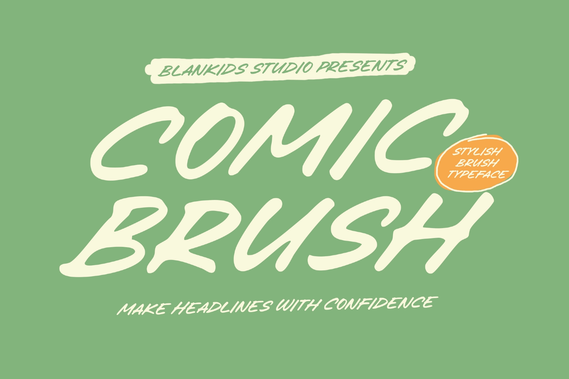 Comic Brush - Bold Marker Display Font