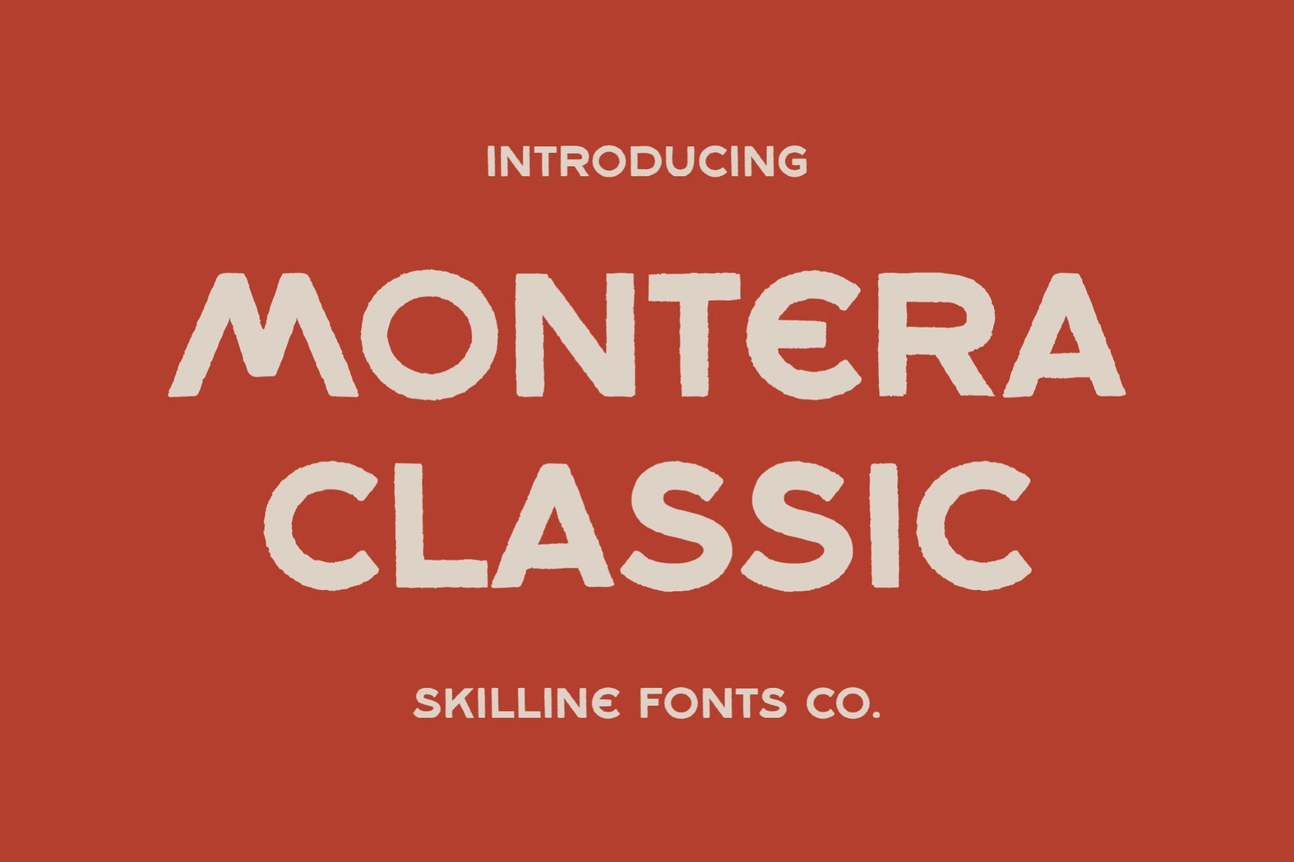 Montera Classic - Bold Vintage Display Font