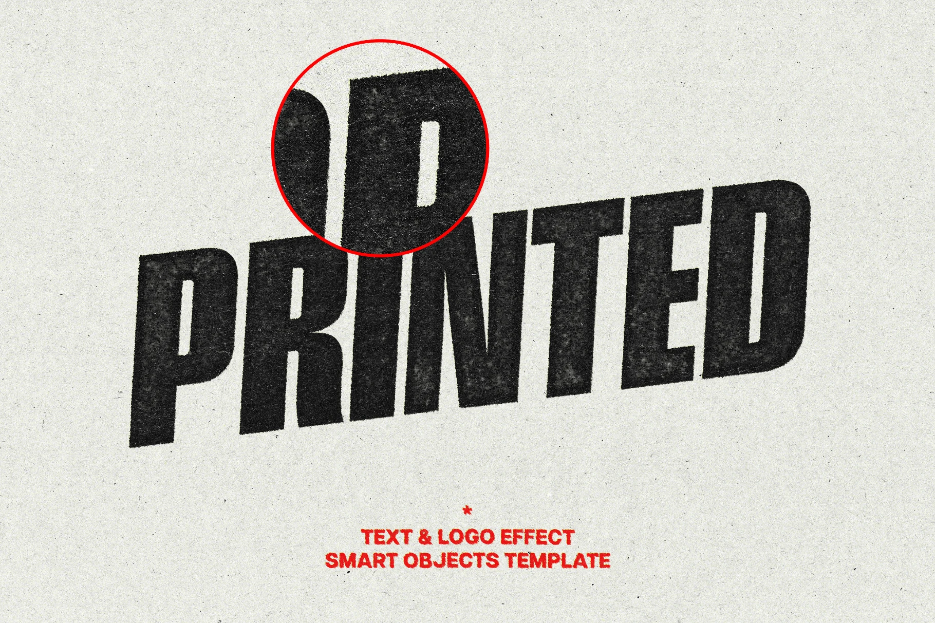 Stamp Print Text Effect