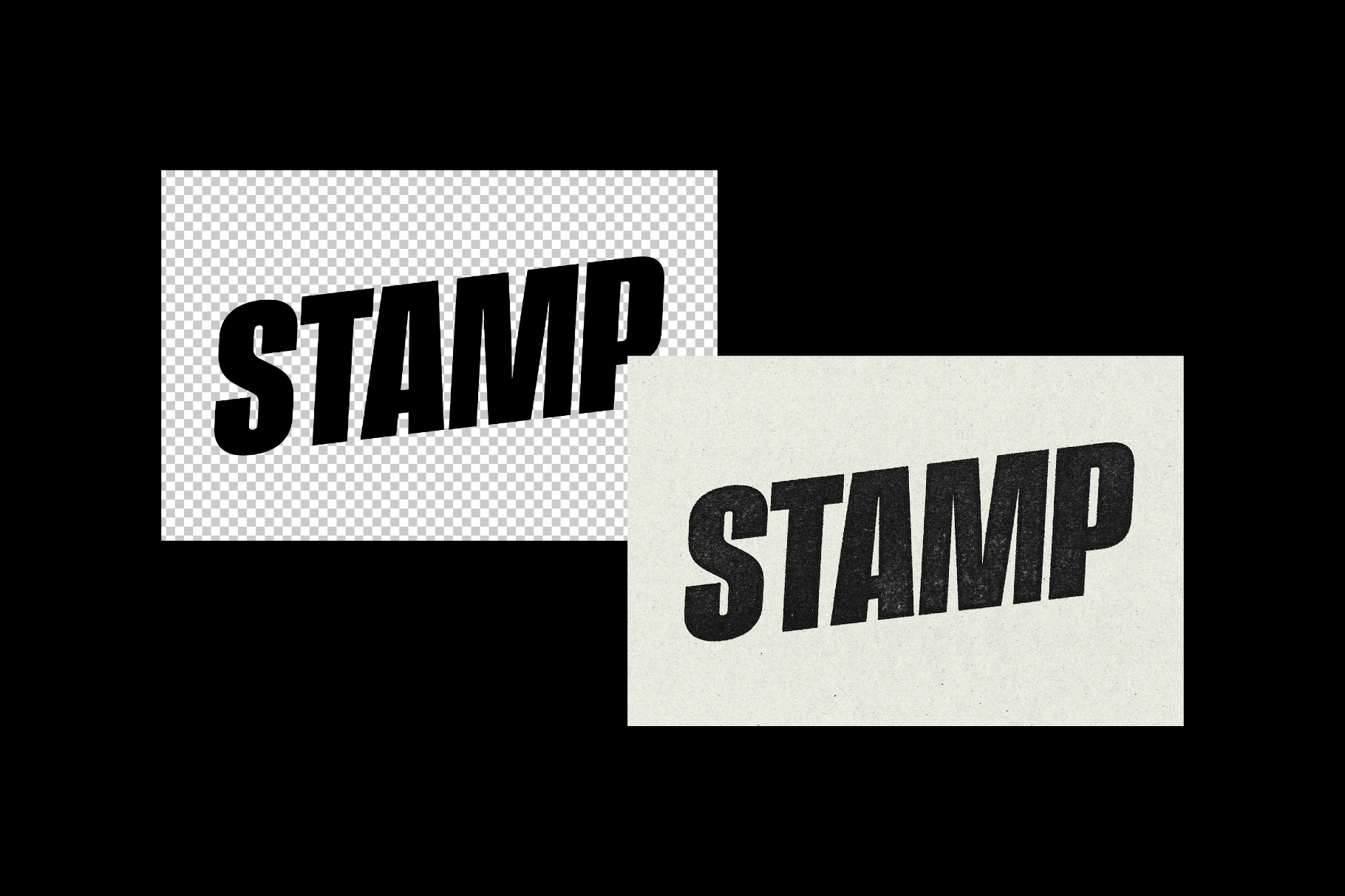 Stamp Print Text Effect