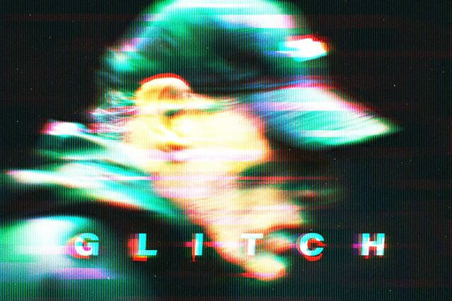Screen Glitch Photo Effect