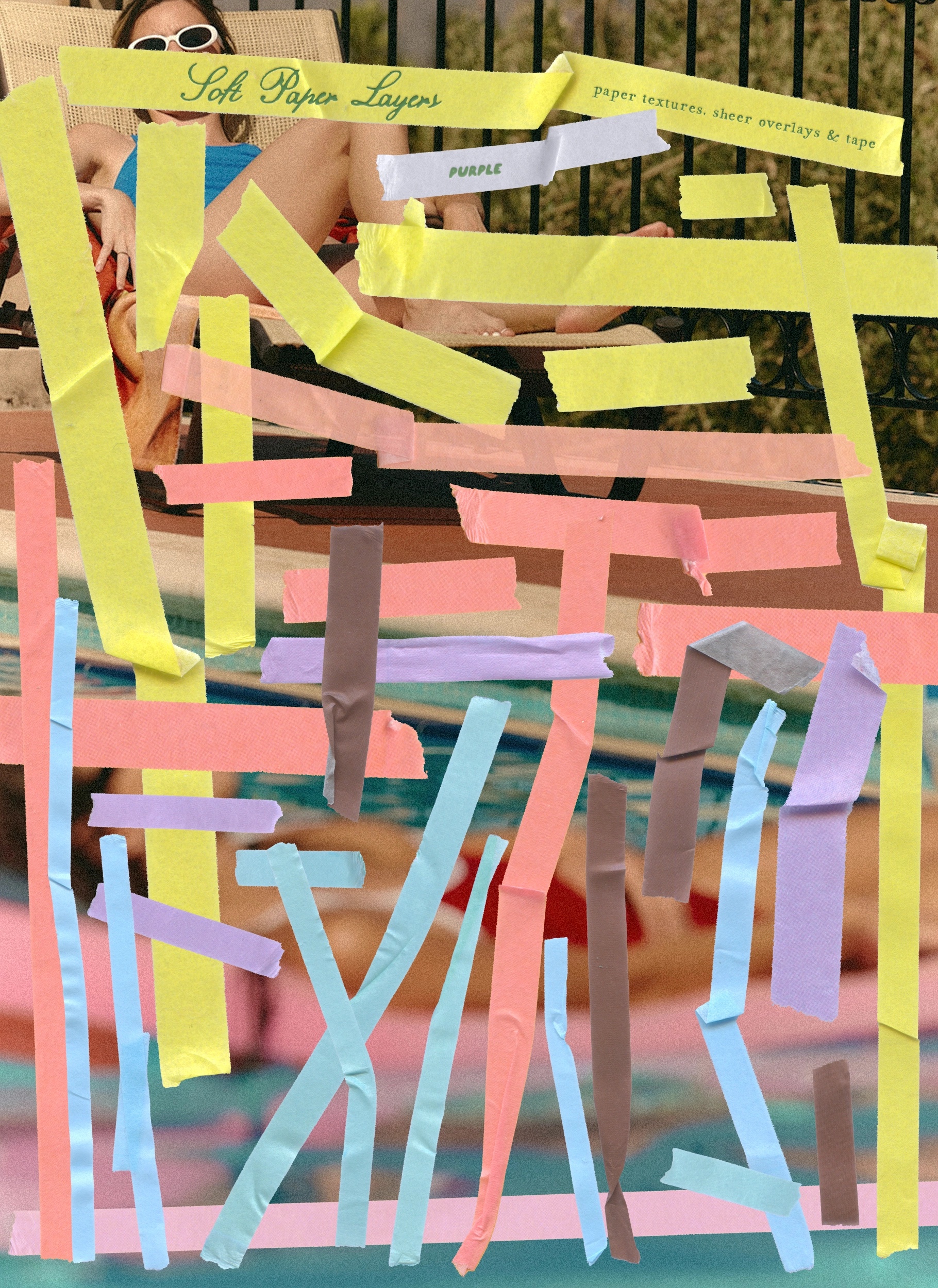 Soft Paper Layers: Textures & Tape
