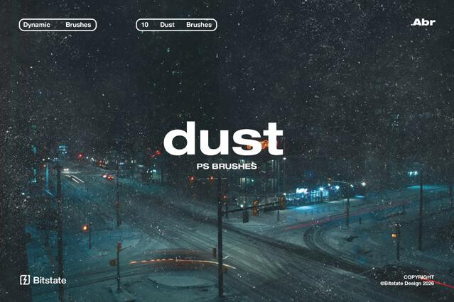 Grain & Dust Photoshop Brushes