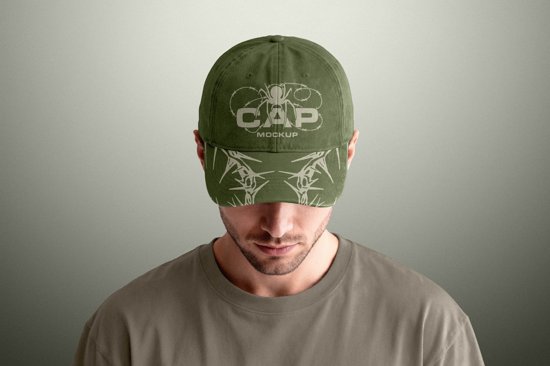 Front View Cap Mockup