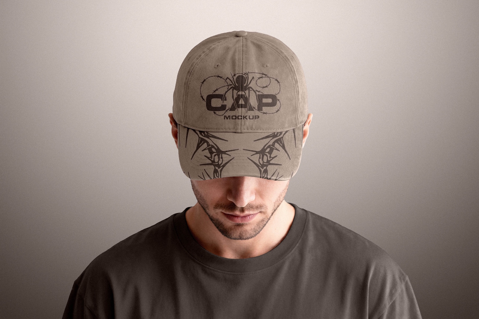 Front View Cap Mockup